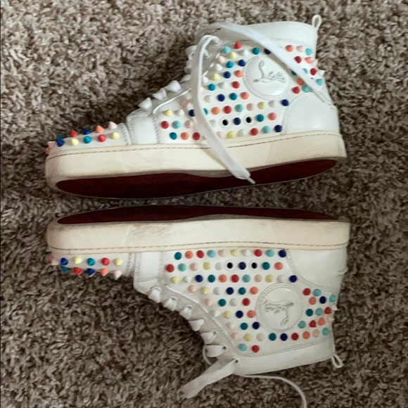 Christian Louboutin orlato flat high-top sneaker - Picture 7 of 7